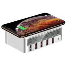 USB Fast Wireless Charger LED Display 3.0 Quick Charger for Phone Huawei Samsung Xiaomi iPad Battery Charging