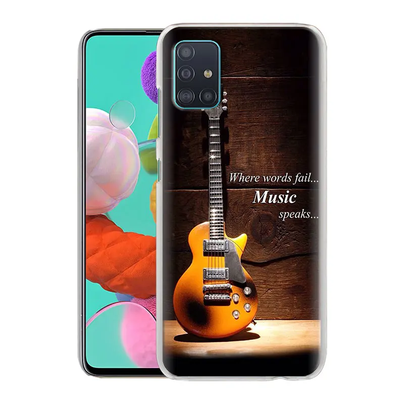 

music guitar Phone Case for Samsung Galaxy M10 M20 M30s M40 M11 M21 M31s M51 A50 A70 A51 A71 Hard Cases Cover