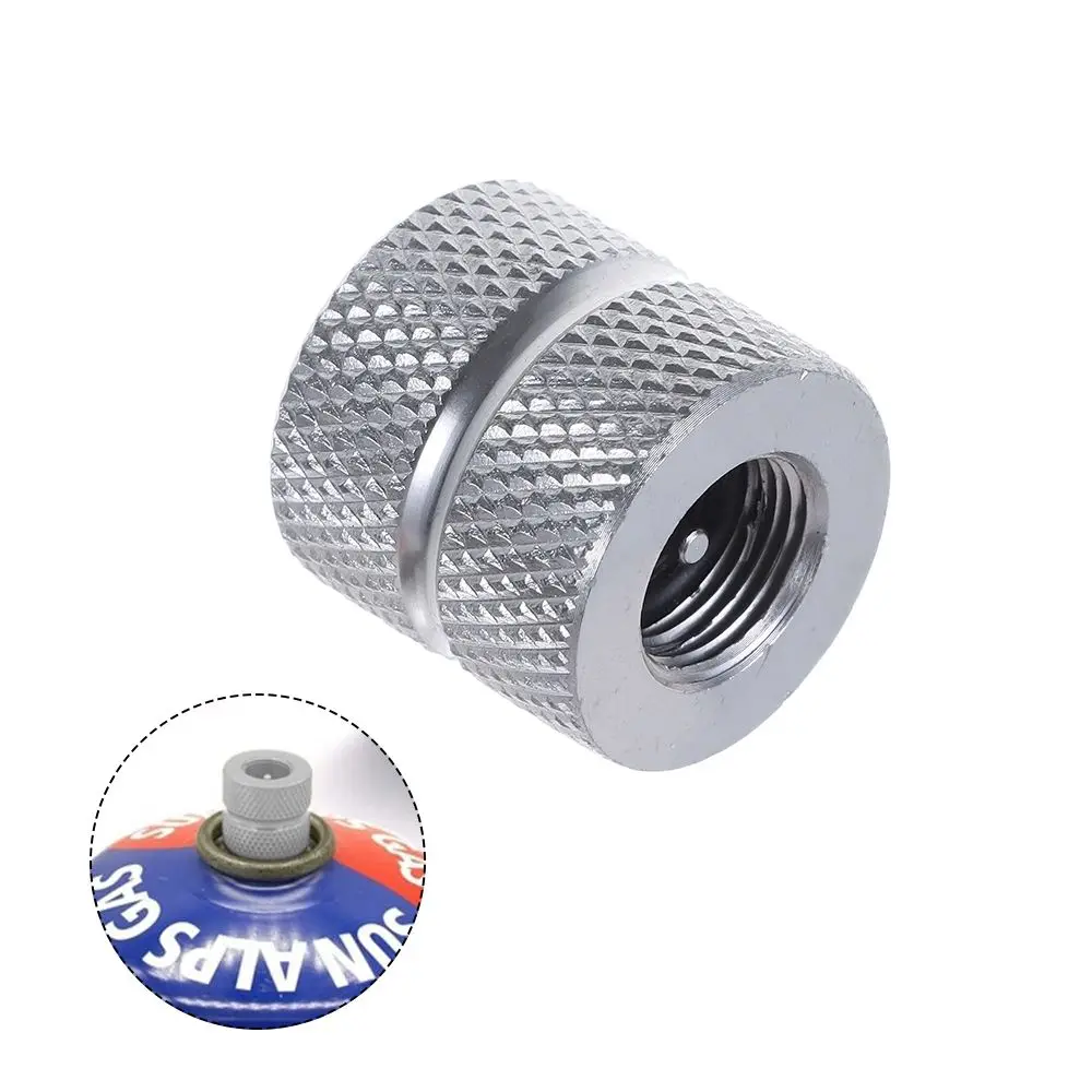 

Outdoor Canister Screw Type Valve Connector Butane Stove Cartridge Gas Refill Adapter Gas Nozzle