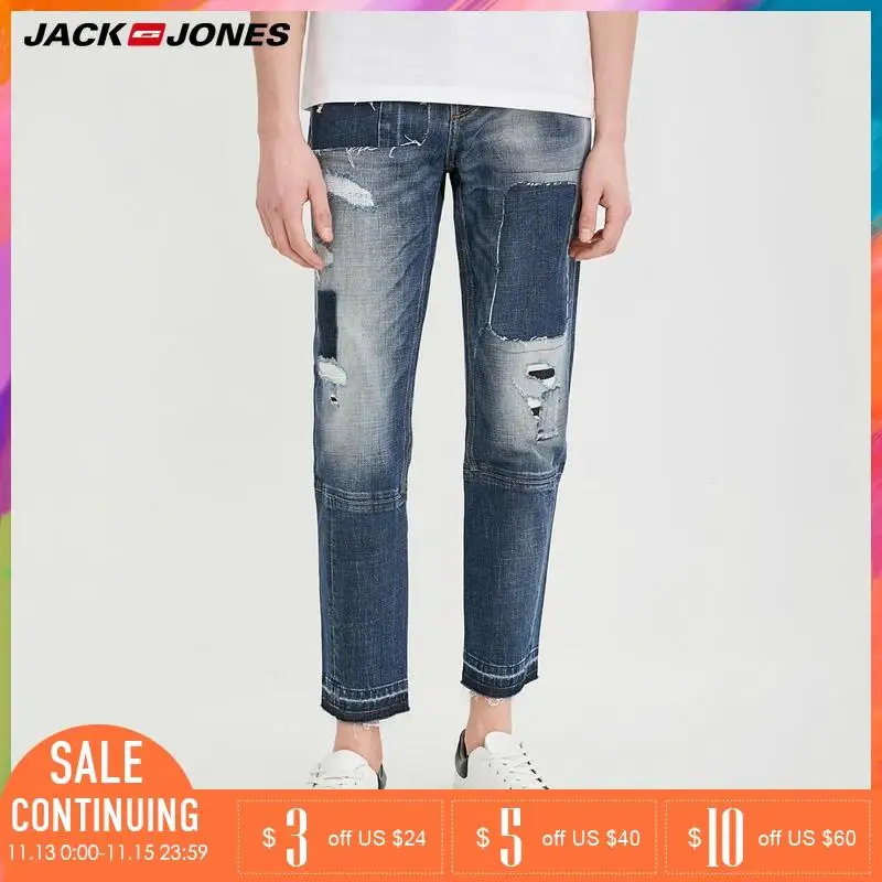 Jack Jones мужские джинсы облегающие укороченные байкерские Мужские | 218132519|Мужские