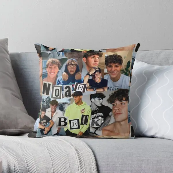 

Noah Beck collage Soft Decorative Throw Pillow Cover Print Pillow Case Waist Cover Pillows NOT Included