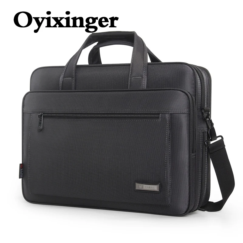 

OYIXINGER мужской деловой портфель для MacBook Dell hp 15,6 дюймов сумка-мессенджер для ноутбука офисные документы сумки на плечо