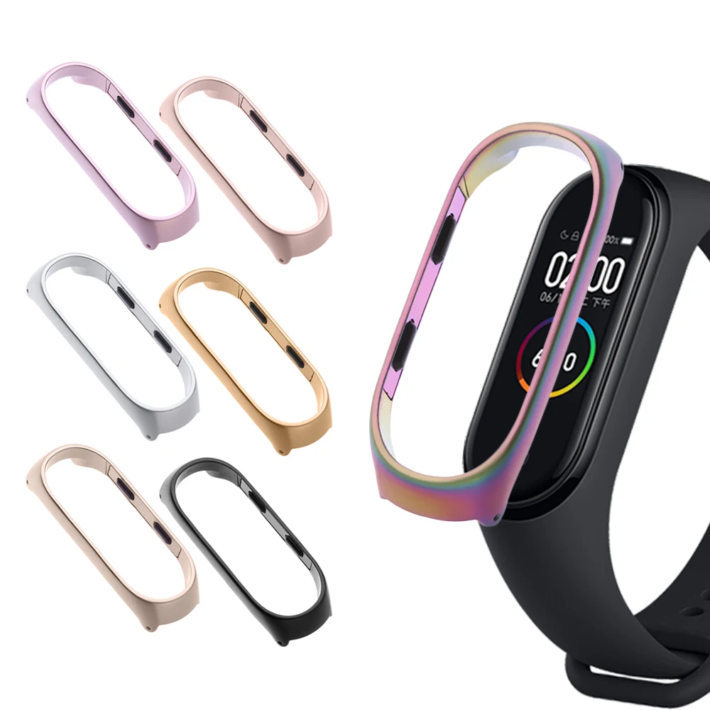 Роскошный чехол с полным покрытием для Xiaomi Mi Band 3 4 защитный рамка аксессуары
