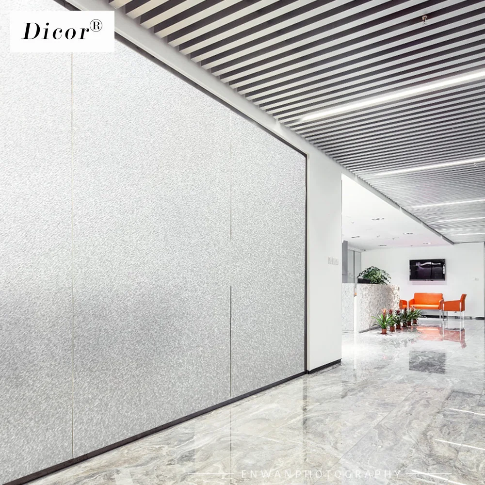 Бренд DICOR прозрачные/белые морозные стеклянные пленки высокого качества из ПВХ