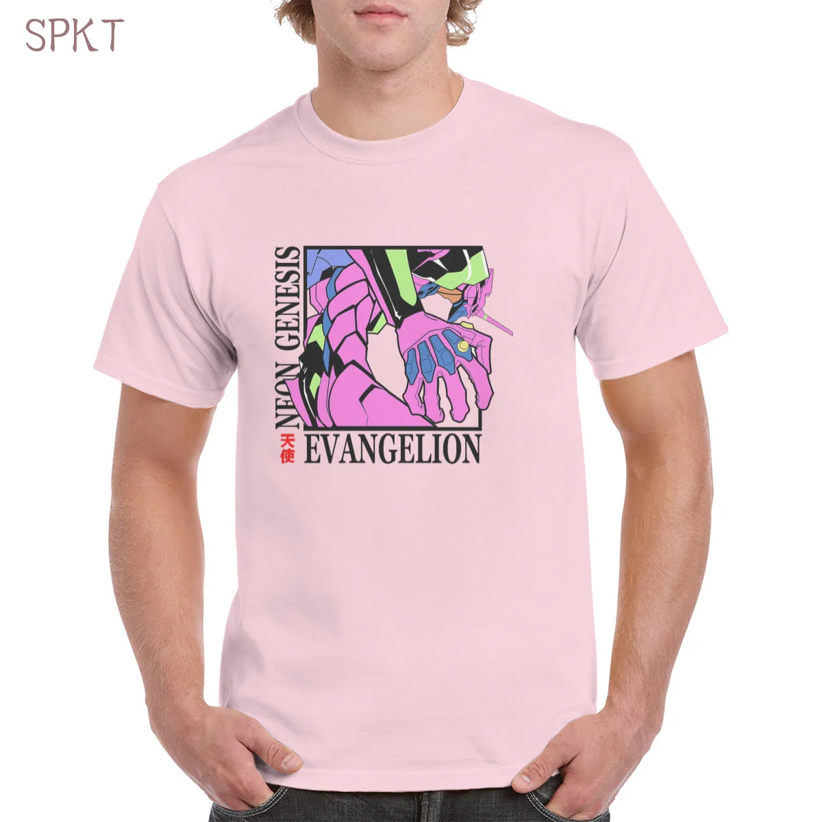 

Pop Evangelion Super Robot Anime t shirt 100% Cotton Asuka Langley Soryu Top EVA graphic Oversized clothes Female/Man T-shirt