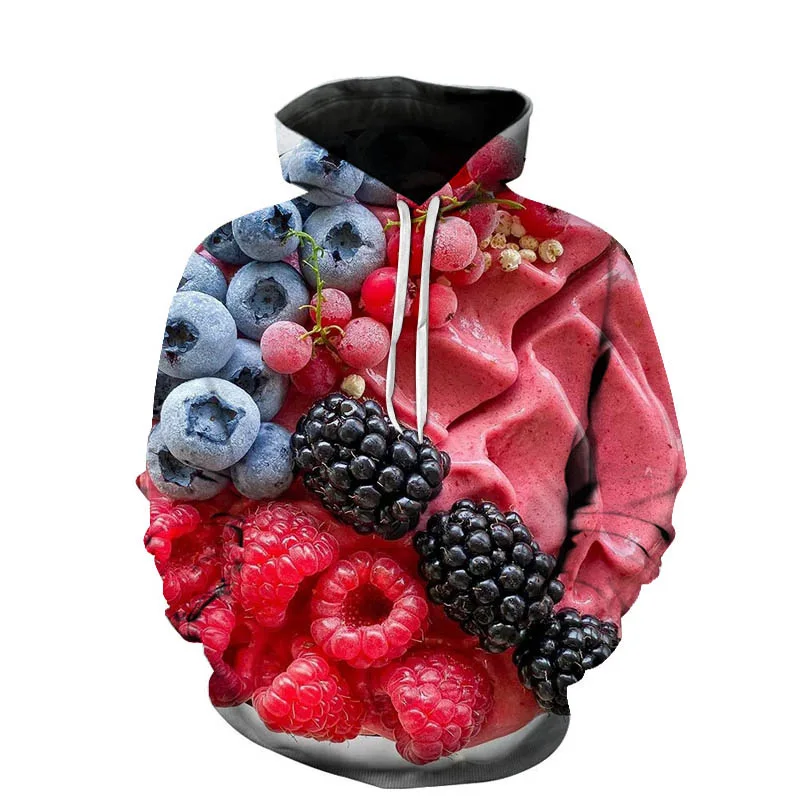 

Новинка Осень-зима 2021, популярный пуловер, толстовка с капюшоном, повседневный модный трендовый свитер с капюшоном и 3D-принтом десерта, нови...