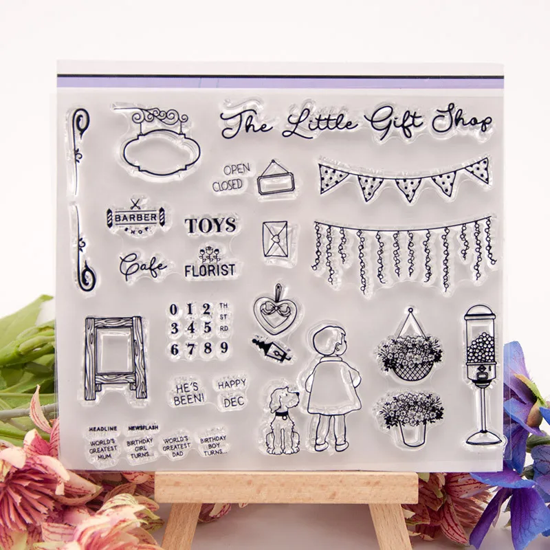 

Transparent Clear Stamps for DIY Scrapbooking/Holiday Greeting Language/ChristCard Making/Kids Christmas Fun Supplies T1344