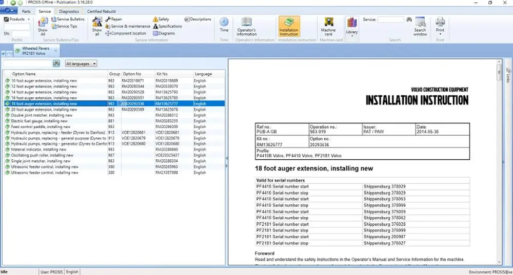 Автономная версия PROSIS 2021 (Запчасти + ремонт) для volvo|prosis volvo|volvo prosisvolvo parts |