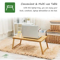 portable folding bamboo laptop table sofa bed office laptop stand desk bed table for computer notebook books snacking tray