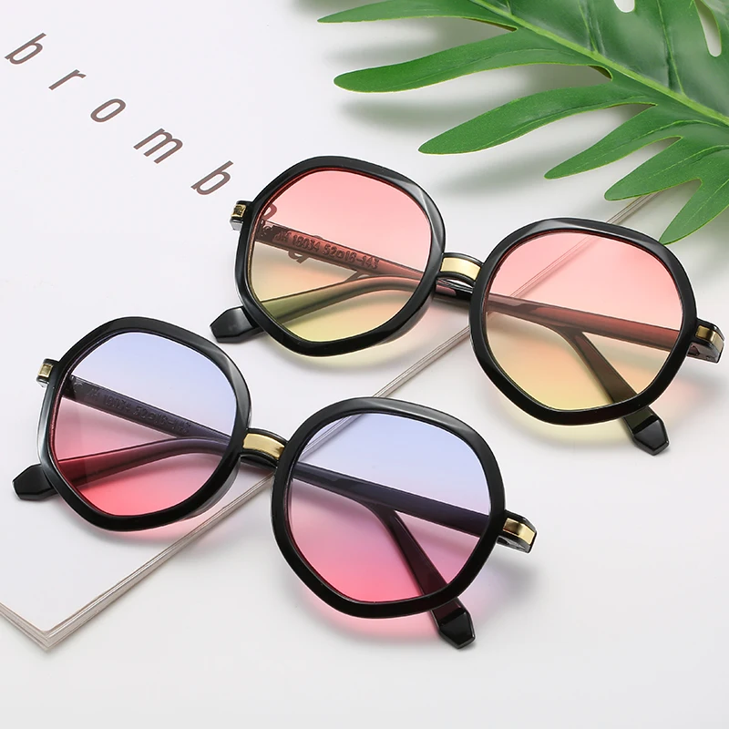 Новинка 2020 солнцезащитные очки в круглой оправе многоугольные женские модные