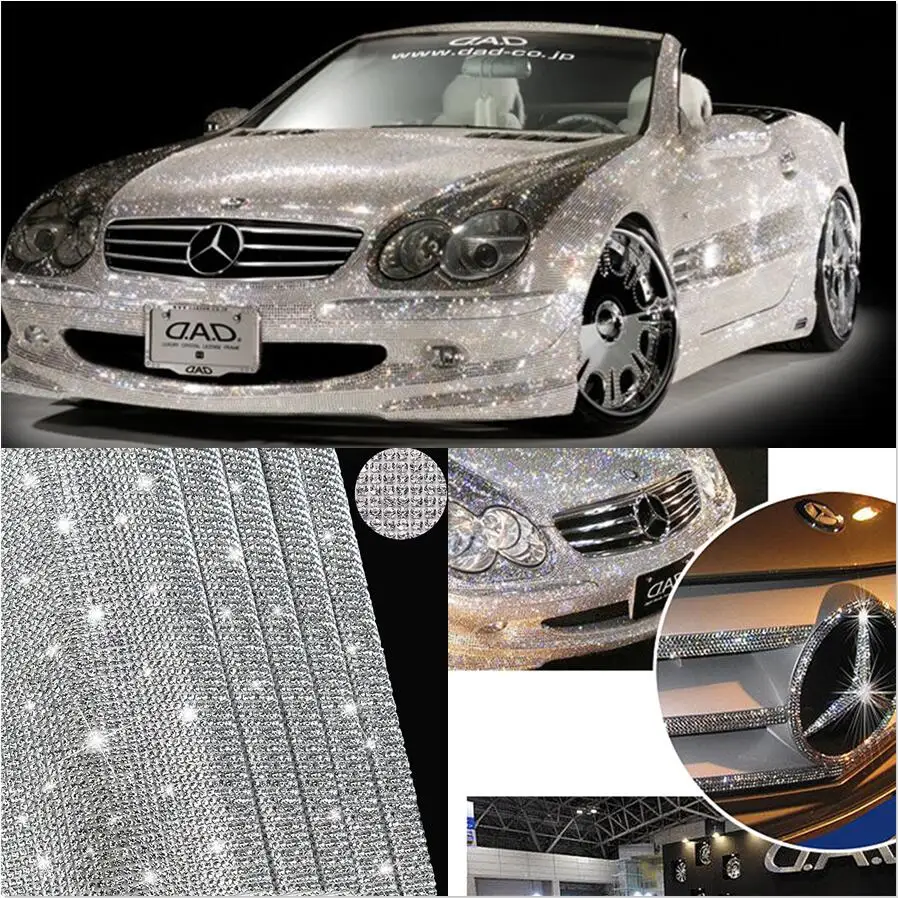 Украшения с камнями и стразами стикеры Diy украшения автомобиля сетки лист