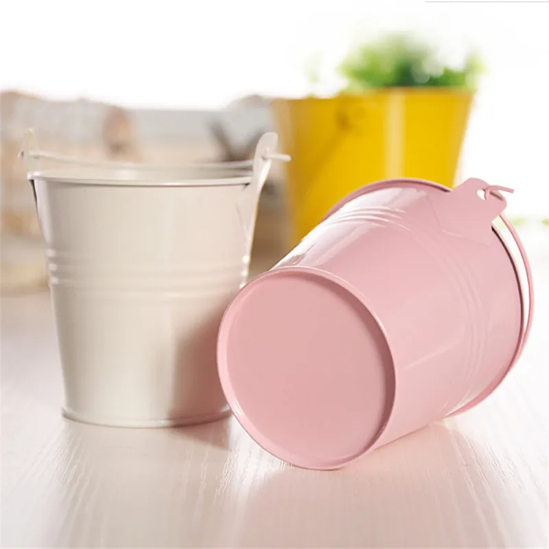 Металлическое ведро 3 размера Свадебная коробка для конфет цветочный горшок