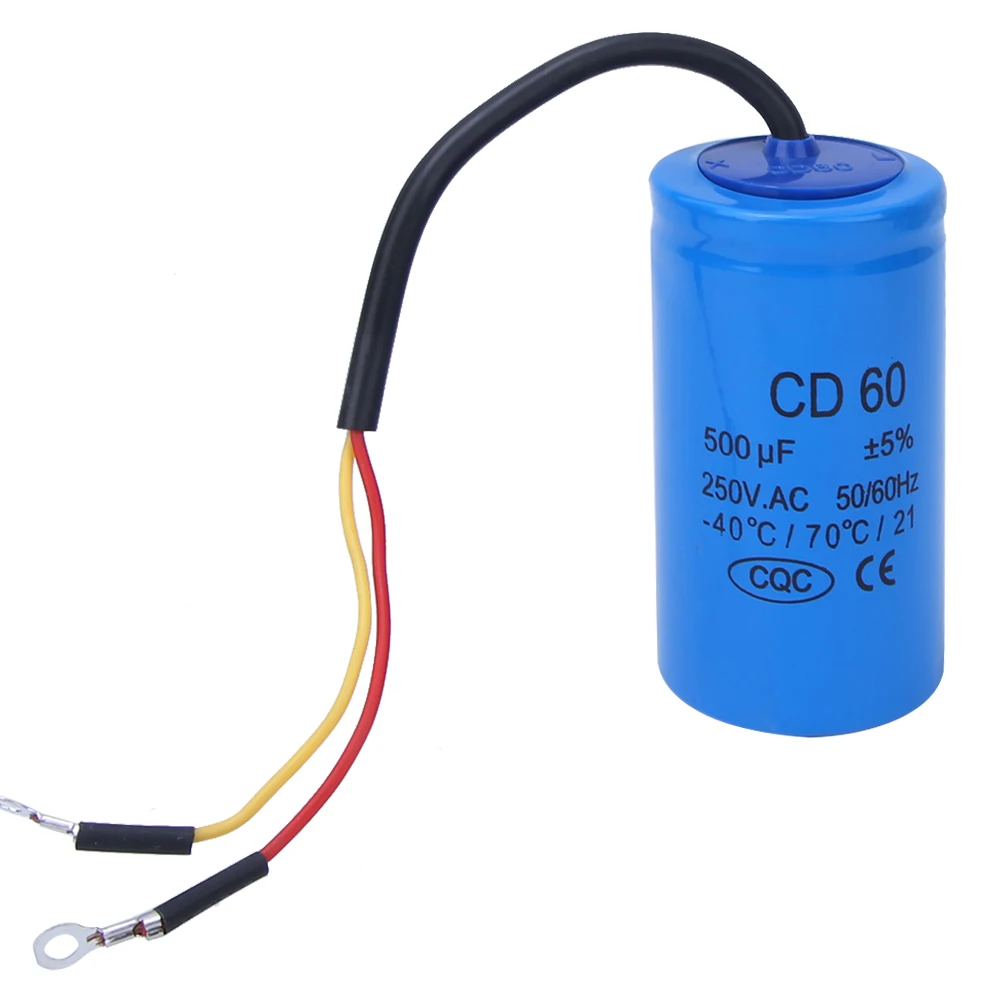 Конденсатор CD60 250 в 100/150/200/300/500/600 мкФ подходит для холодильников кондиционеры
