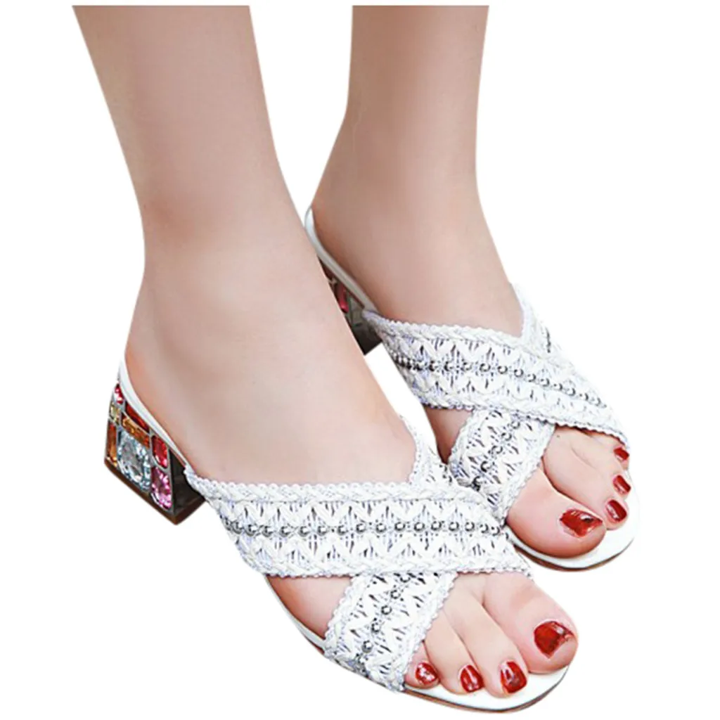 SAGACE/женские летние тапочки с открытым носком удобные нескользящие на танкетке