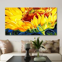 gatyztory 60x120cm frame diy painting by numbers sunflower paint on canvas large size for living room arts