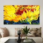 GATYZTORY 60x120 см рамка для самостоятельного рисования по номерам, Подсолнухи, Краска на холсте, большой размер для гостиной