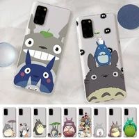 anime totoro phone case for samsung a 10 20 30 50s 70 51 52 71 4g 12 31 21 31 s 20 21 plus ultra