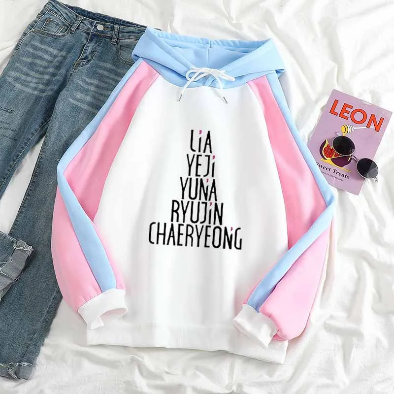 

KPOP STray kids long-sleeved loose contrast color hoodie men women winter new leisure wild fashion personality sweatshirt tops