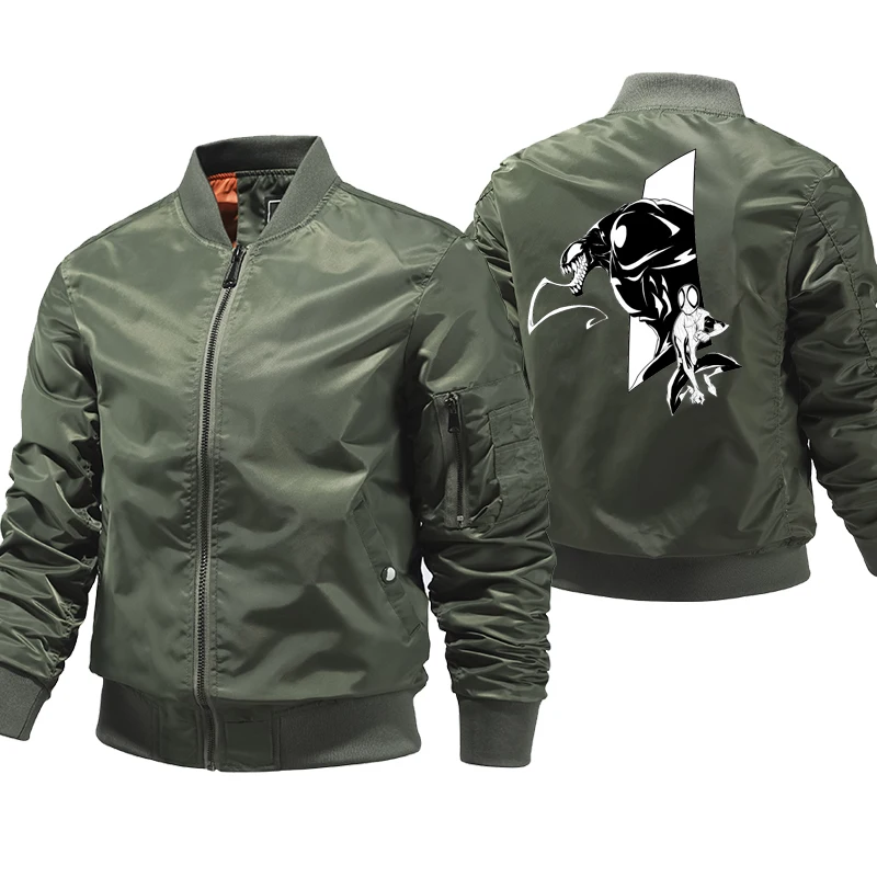 

2021 New Jacket Men Venom Military Flight Jackets Pilot Bomber Battle Jacket Fury Tanker Coat Militari Tops Clothes