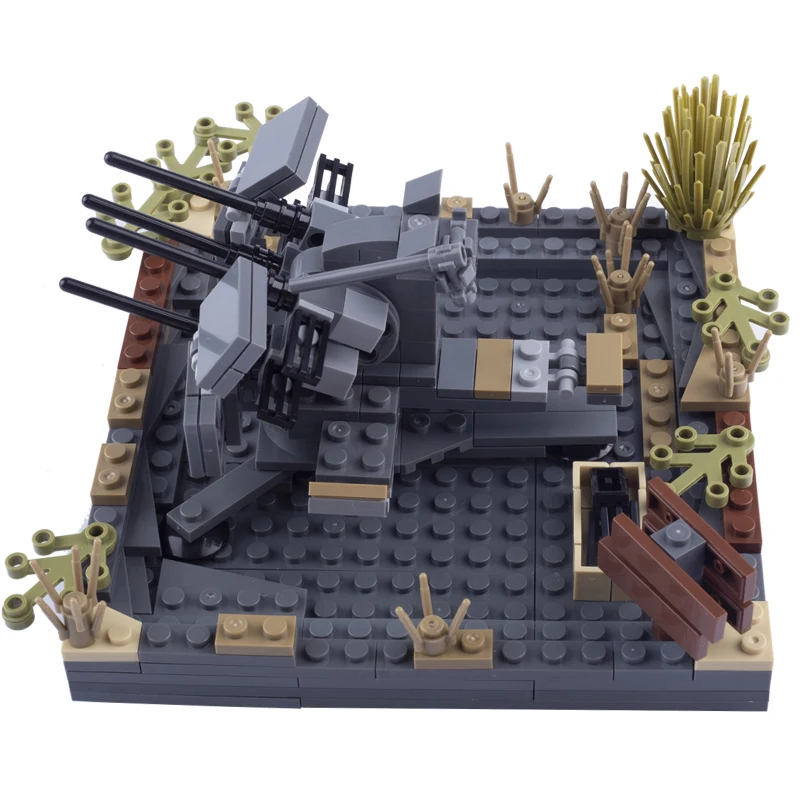 Военные фигурки солдат США WW2 строительные блоки оружие пистолет запчасти MOC