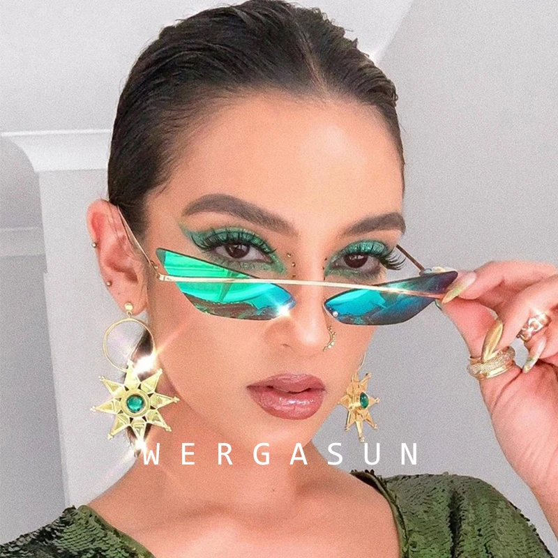 Солнцезащитные очки кошачий глаз WERGASUN в стиле ретро женские брендовые