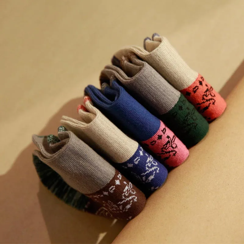 Осенне зимние модные мужские носки высокого качества брендовые черные для