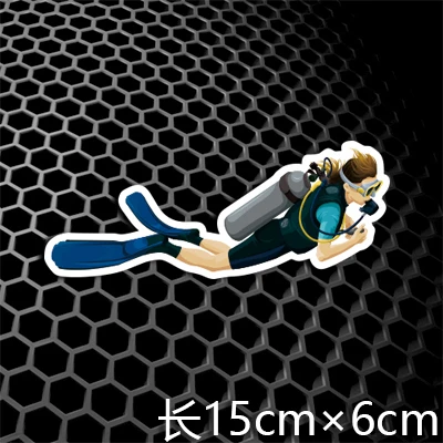 Светоотражающие наклейки для погружения с аквалангом автомобильные на окна