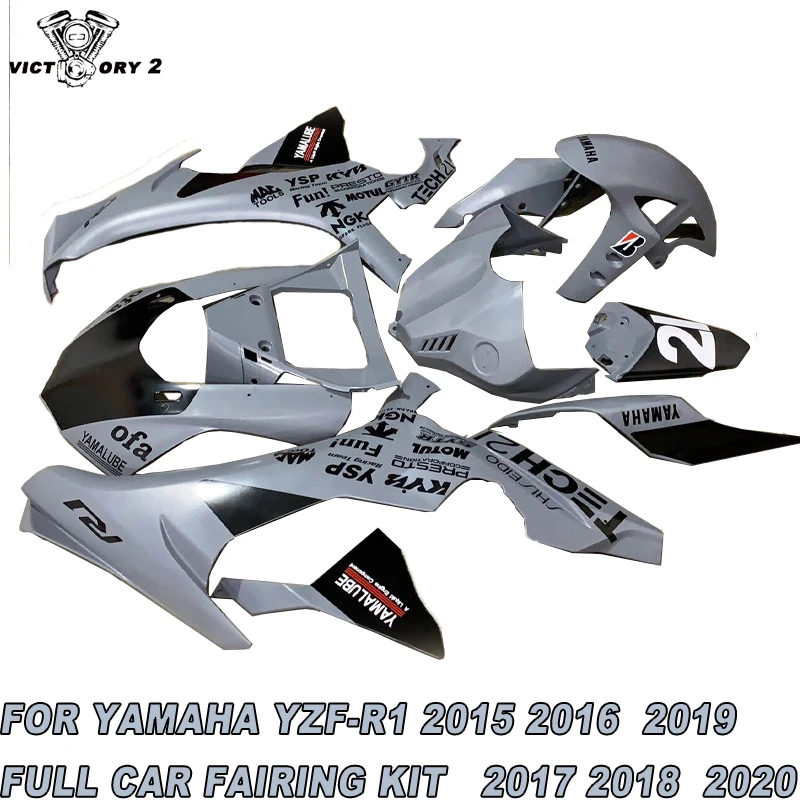 

Motorcycle Accessories Full Car Fairing Kit ABS Injection Molding Suitable for Yamaha YZF-R1 2016 2017 2018 2019 2020 CN(Origin)