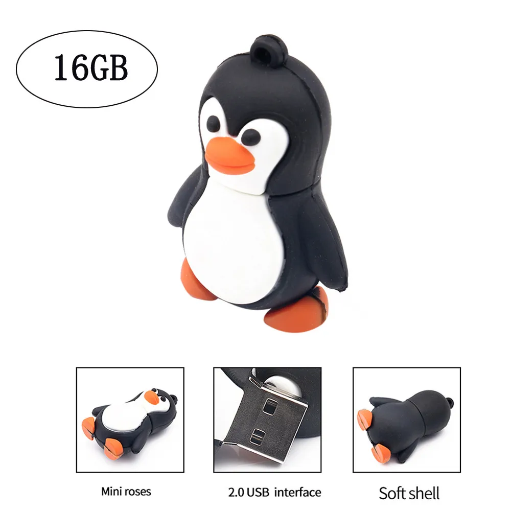 Мини Симпатичный мультяшный u диск USB 2 0 16 Гб флэш накопитель карта памяти Ручка
