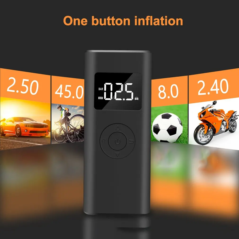 

Car Electrical Air Pump Mini Portable Wireless Tire Inflatable Pump Inflator Air Compressor Pump For Car Motorcycle Bicycle