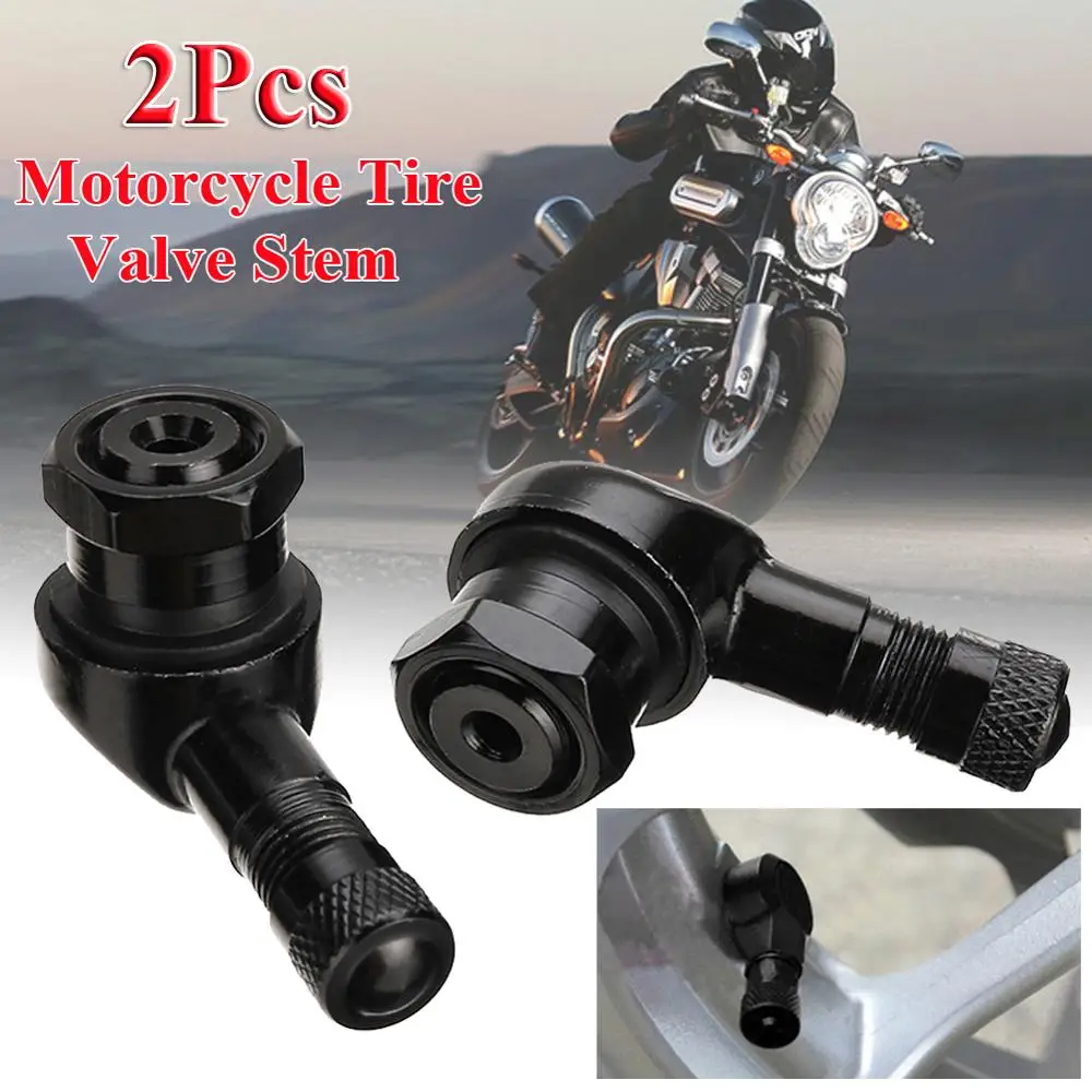 

2pcs Motorcycle Rim 90 Degree Angle Aluminum Alloy Wheel Tire Tubeless Valve Stem CNC Motorcycle Wheel Tire Parts