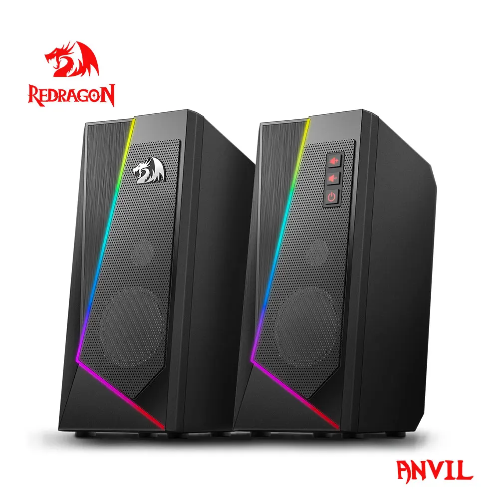 Игровые колонки Redragon Anvil aux 3 5 мм стерео объемный звук RGB звуковая панель для