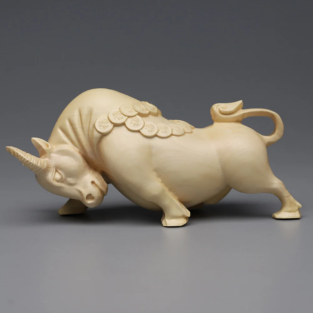 Ремесла из бокса медные монеты бык руки украшения деньги рост благосостояние как