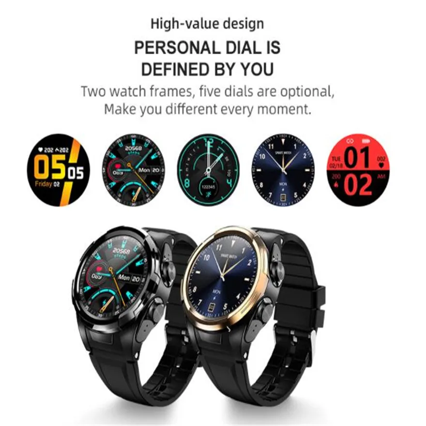 

Auriculares Bluetooth Headset Smart Watch Blood Pressure Tws Bracelets Fone De Ouvido Free Shipping Earbuds Hifi Earphones Band