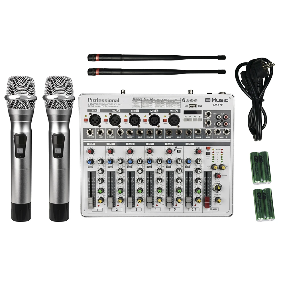 

2022 Новый 200 Вт 16 dsp аудио DJ микшер усилитель