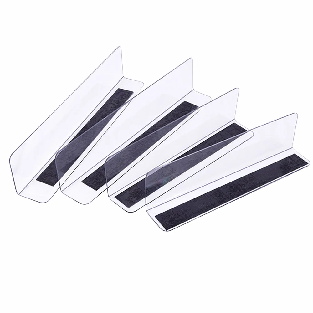

Plastic PVC Side Splitter Back Plate Guard Dividers for Storage Rack Shelf Clear with Magnetic Strip In Supermarket Stores 20pcs