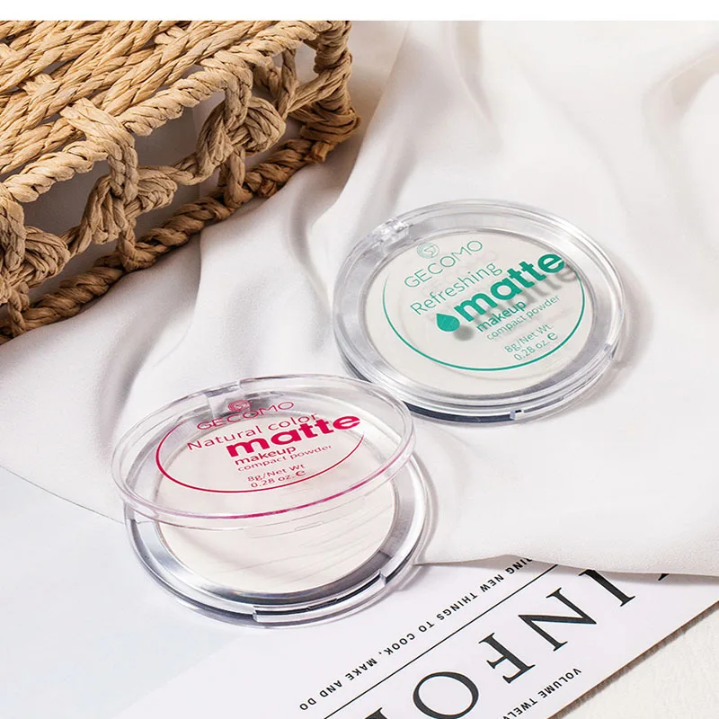 

Banana Powder, Matt, Semi Transparent, Soft Waterproof, Oil Control Cosmetics Powder, Powder Puff, Brush.