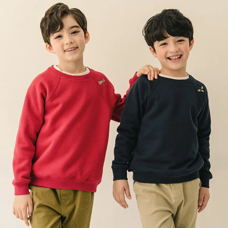 

Autumn Winter Thickening Velet Sweatshirt For Girls Long Sleeve O Neck Tops Casual Hoodies Children Casual Warm Sports Pullovers