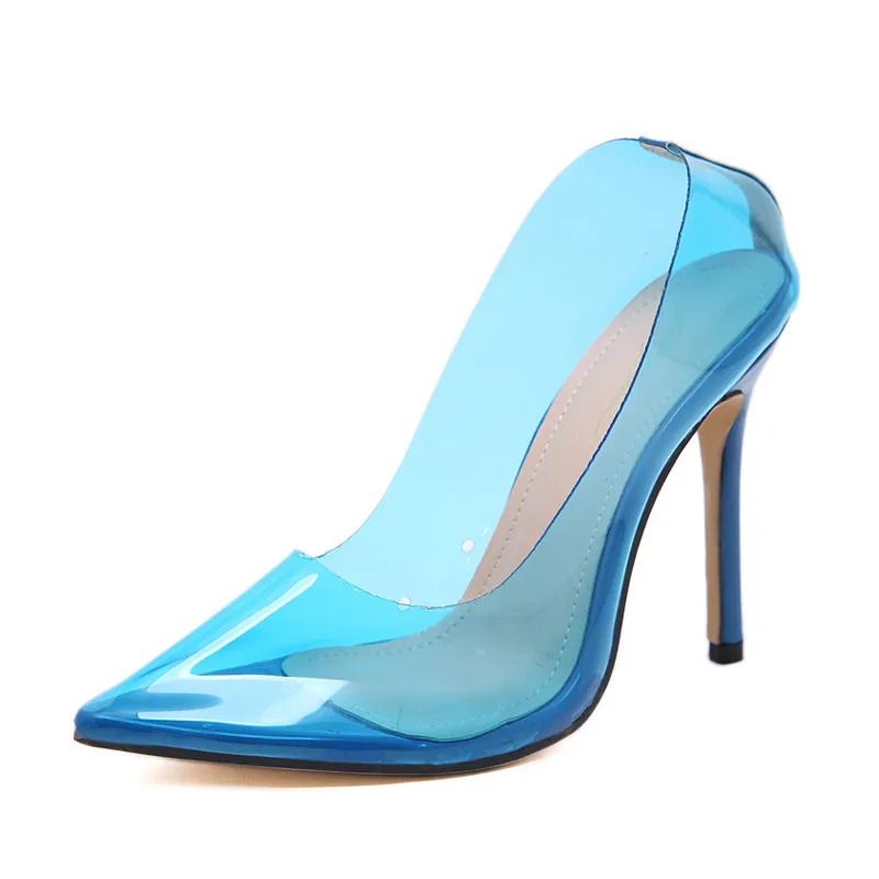 

Новинка 2019 года; прозрачные туфли-лодочки из ПВХ; босоножки с острым носком на шпильке; прозрачная обувь на высоком каблуке; женская обувь дл...