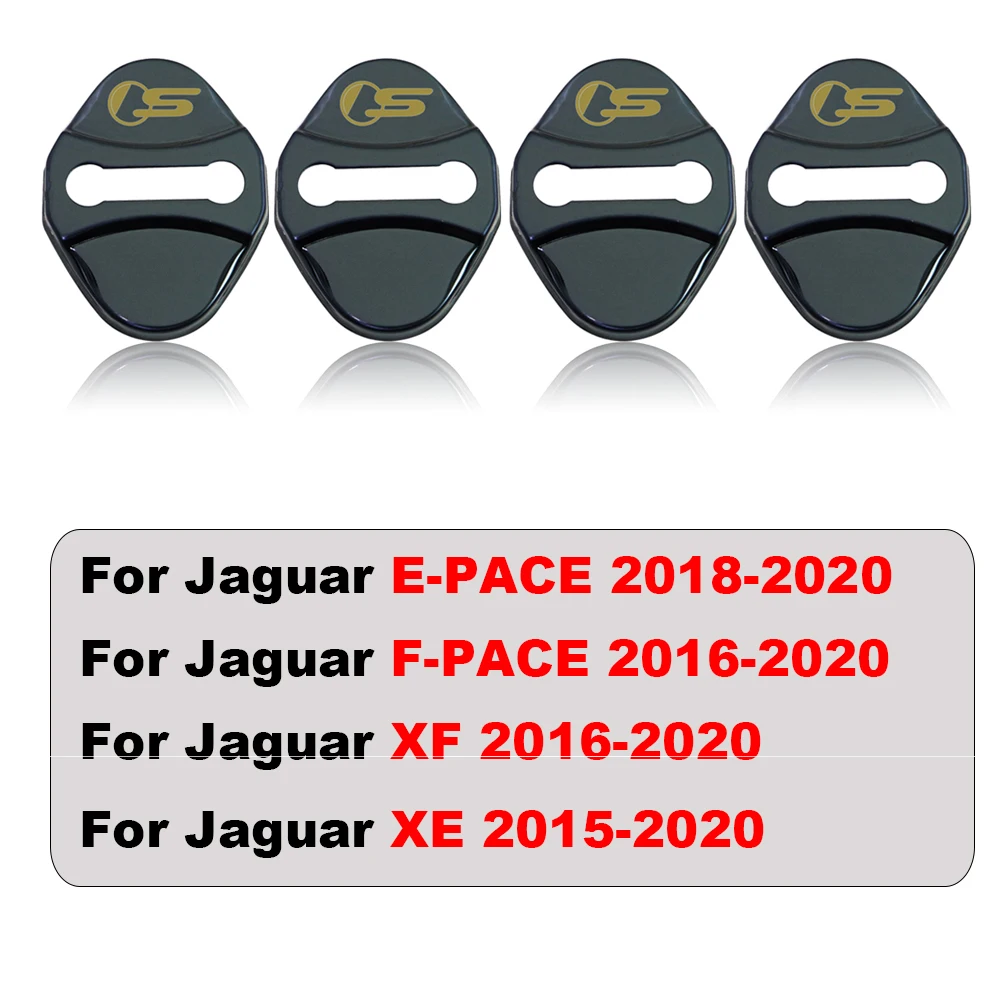 

4pcs car Protection cover Car Door Lock car accessories For Jaguar F PACE E PACE XE XF R sport S SVR Car sticker