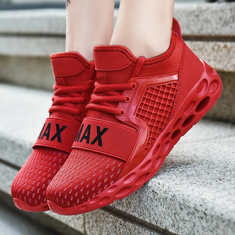 

New Running Shoes for Men Jogging Sneakers for Women Air Sole Breathable Mesh Lace-up Outdoor Training Fitness Sport Shoes Men