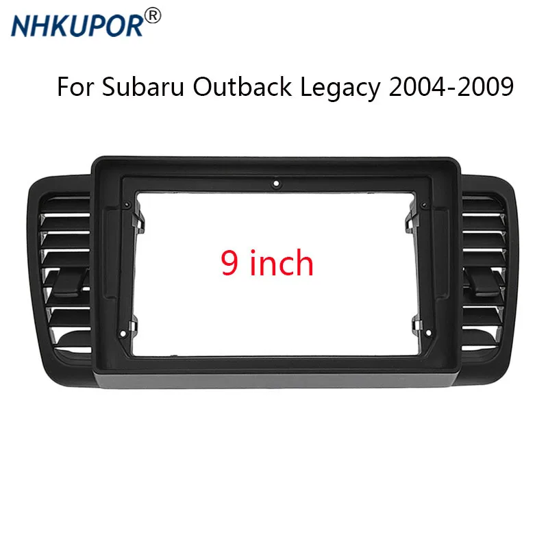 Double 2 Din Car Radio Fascia For SUBARU Outback Legacy 2004-2009 Auto Stereo DVD Dashboard Panel Bezel Faceplate