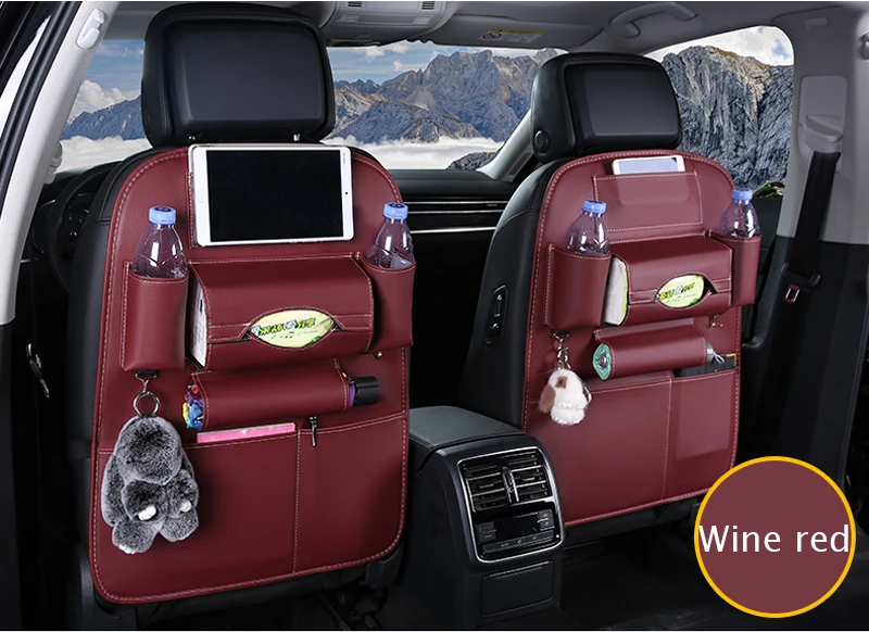 Органайзер в багажник на заднее сиденье, Многофункциональный органайзер для автомобильного сиденья, органайзер в багажник, авто сумка для хранения, контейнер