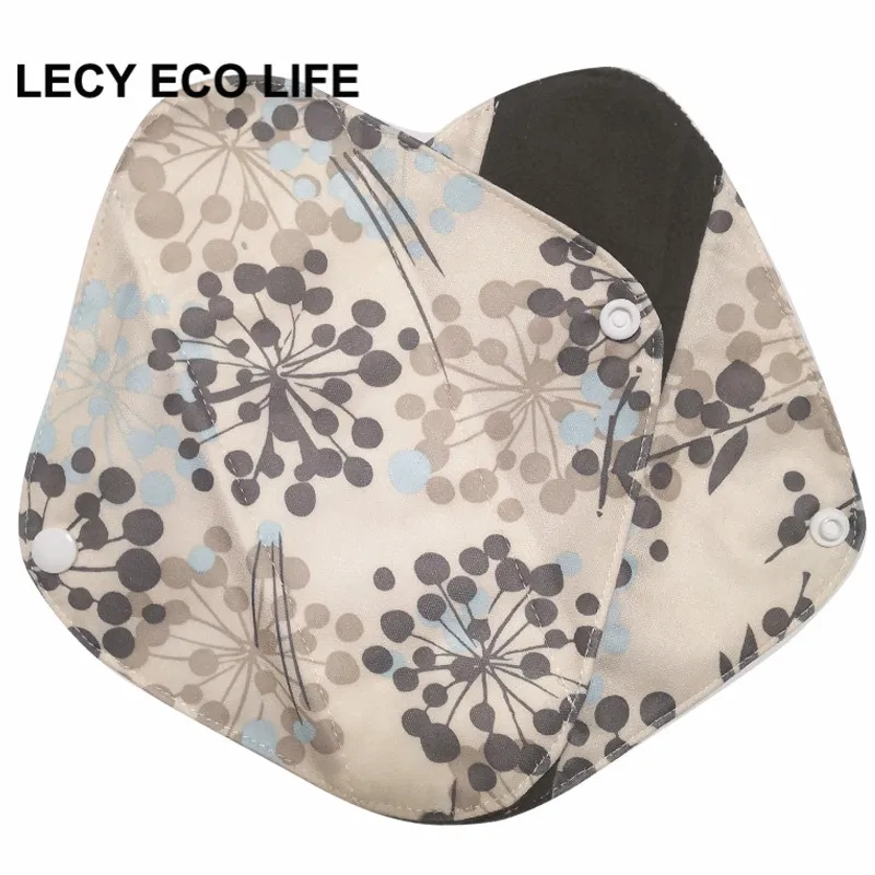 [Lecy Eco Life] многоразовый женский светильник, тканевые подушечки, водонепроницаемые колготки с бамбуковым углем внутри, Женский гигиенический продукт