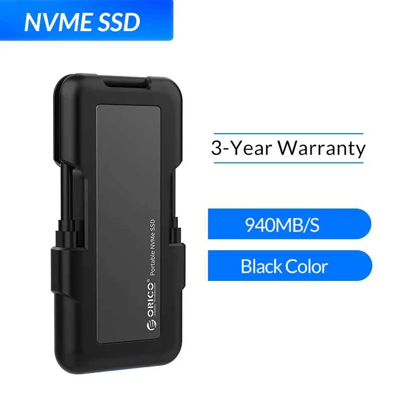NVME Black ORICO внешний SSD M.2 NVME NGFF SSD 1 ТБ SSD 128 ГБ 256 ГБ 512 Гб жесткий диск Портативный SSD твердотельный накопитель с type C USB 3,1 - Цвет: NVME Black