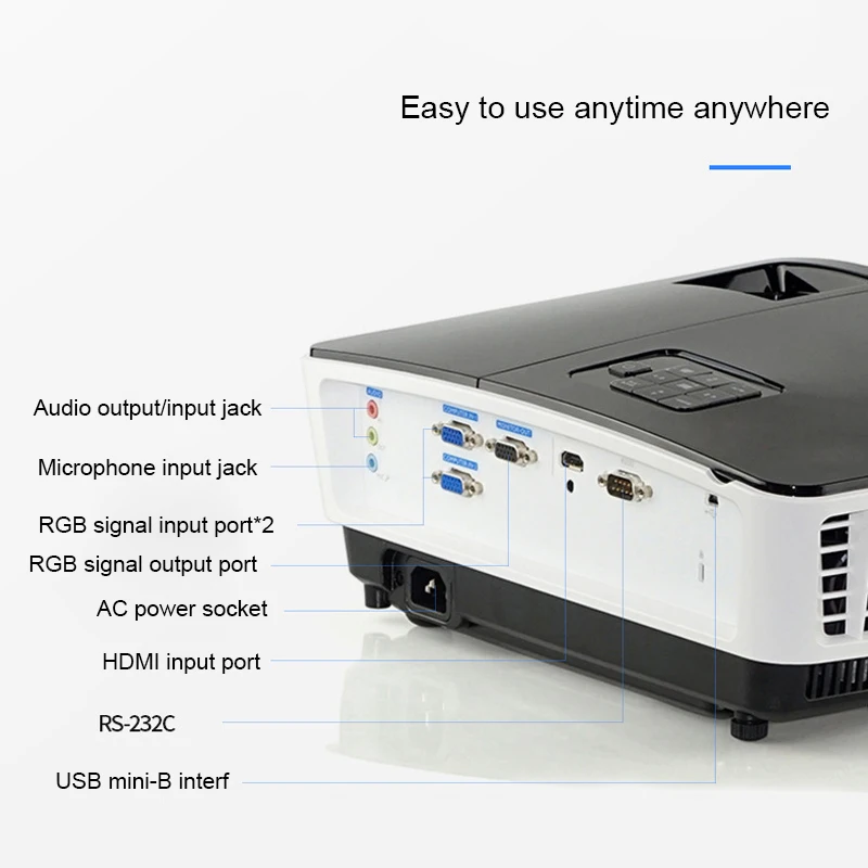 

Короткий проектор LCD1080P, интерактивный сенсорный проектор, 4000 люмен, виртуальный проектор для школы, бизнеса, дома