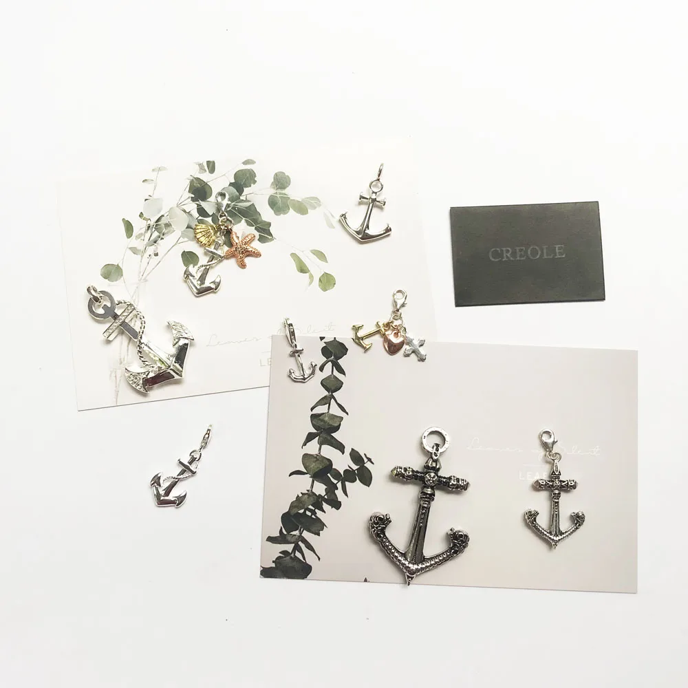 Ожерелье с подвеской в виде черепа якоря веры сердца океана лето 2019 уличные