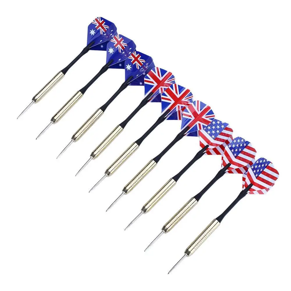 

3pcs Steel Tip Dart 22g Shafts Nice Flight Harrow Wing Needle Barrel Throwing