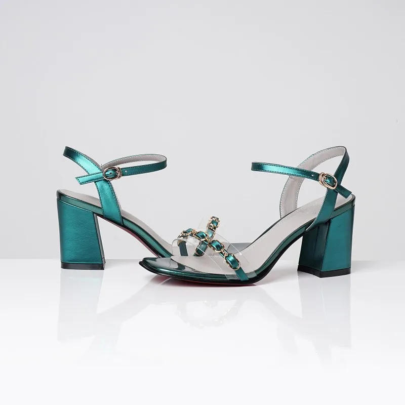 

Big Size Personalized chunky sandals high heels sandals women shoes woman summer ladies
