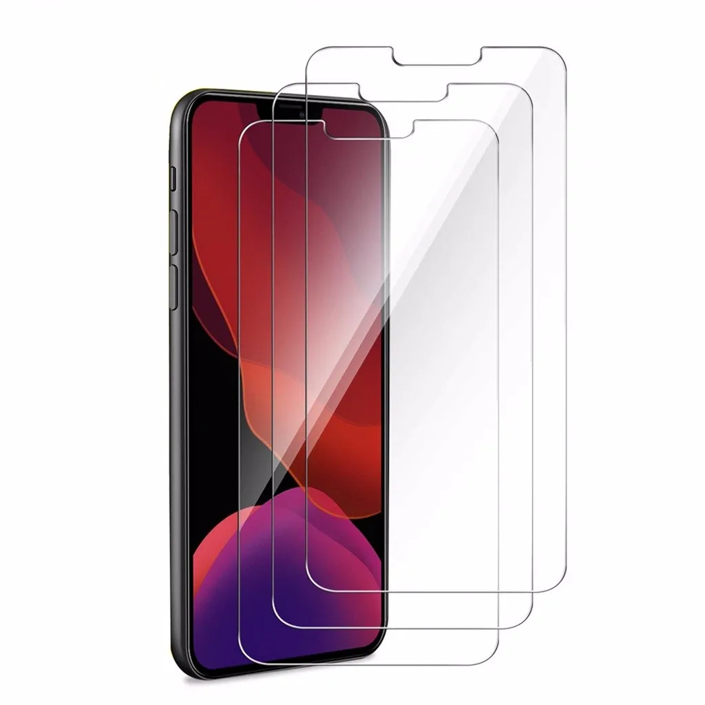 Ouhaobin закаленное Стекло для IPhone11 6 1 дюймов 4/5 шт HD прозрачное стекло Экран Защитная